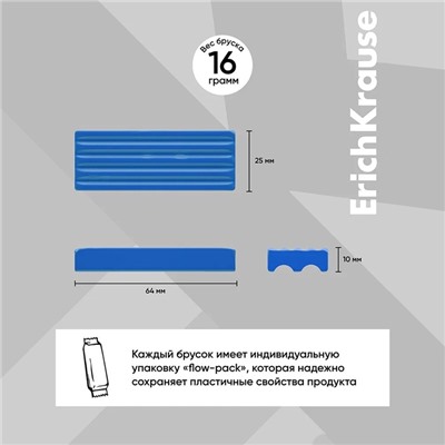 Пластилин 12 цветов 192 г Erich Krause, европодвес, экономичная упаковка