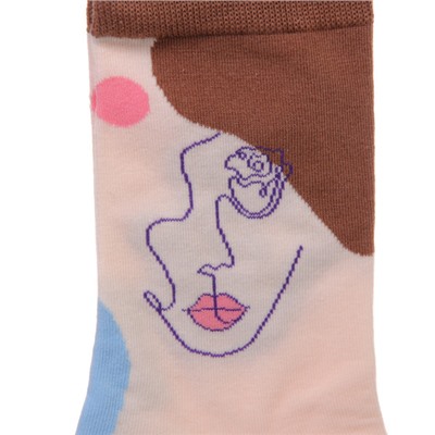 Носки женские "ARTE - Леди" с рисунком, микс