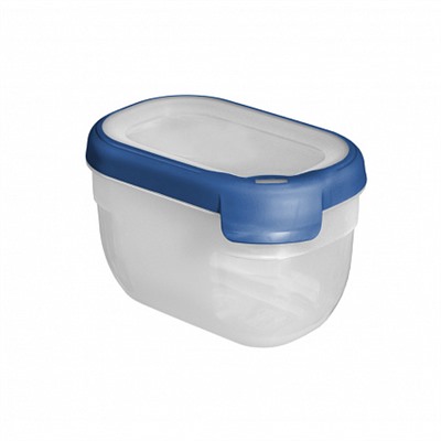 Емкость для морозилки и СВЧ GRAND CHEF 0.75л прямоугольная (синяя крышка)