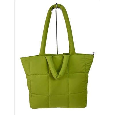 Cтильная женская сумка из водооталкивающей ткани, цвет светло зеленый