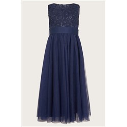 Monsoon Blue Cindy Rosette Dress