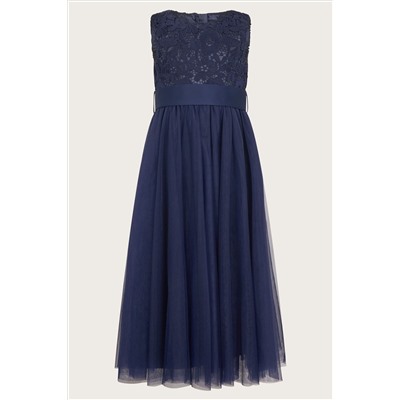 Monsoon Blue Cindy Rosette Dress