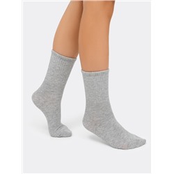 Детские высокие носки в оттенке "серый меланж"