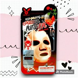 Elizavecca Тканевая маска для лица с экстрактом красного женьшеня,RedGinsengDEEPPOWERRINGERM 28гр