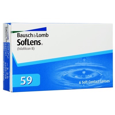 Soflens 59 (6 шт.) Bausch + Lomb -4,75 BLUE