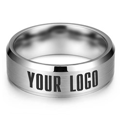 Кольцо с выгравированным изображением вашего бренда