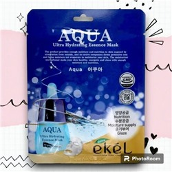 [EKEL] Маска тканевая с гидролизованным коллагеном, AQUA Ultra Hydrating Essence Mask 25 мл