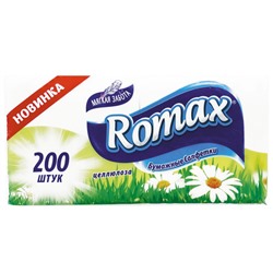 ROMAX Салфетки бумажные  белые 200шт