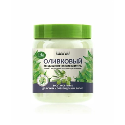 IRIS "EXCLUSIVE NATURE LINE" Кондиционер-ополаскиватель ОЛИВКОВЫЙ, банка 500г