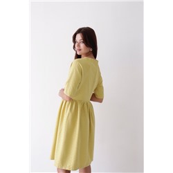 10265 Платье-реглан светло-жёлтое