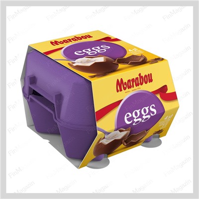Шоколадные яйца Marabou (уп4шт) 136 гр
