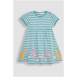 JoJo Maman Bébé Appliqué Hem Jersey Dress