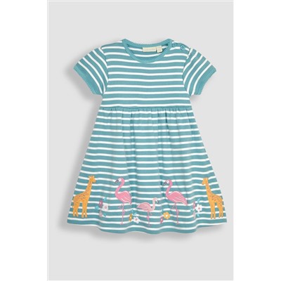 JoJo Maman Bébé Appliqué Hem Jersey Dress