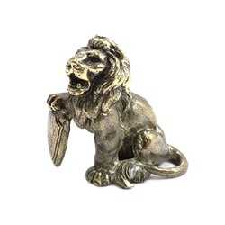 Статуэтка из бронзы Лев символ защиты, силы и власти