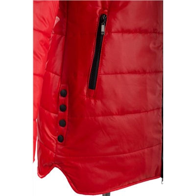 04-1664 Куртка демисезонная (синтепон 150) Плащевка красный