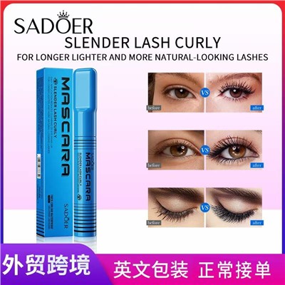 SADOER Водостойкая тушь для обьема и подкручивания ресниц Slender Lash Curly