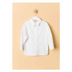 Белая рубашка с длинным рукавом для мальчика gmlk3