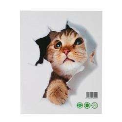 Наклейка 3Д интерьерная Кошка 25*23см