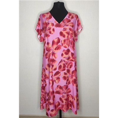 Платье Bazalini 4535 розовый цветы