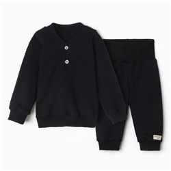 Комплект детский (джемпер, брюки) MINAKU цвет черный, рост 86-92см