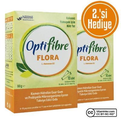 Nestle OptiFibre Flora 5 г x 10 пакетиков 2 шт.