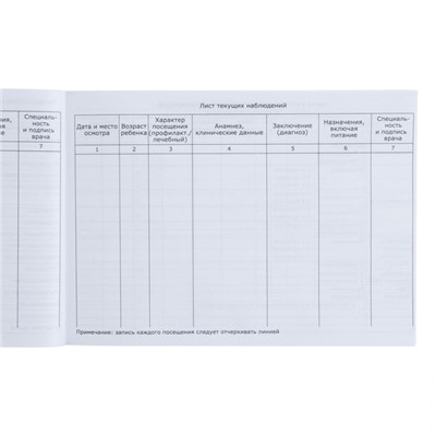 Медицинская карта ребенка Форма №112/у, 80 листов, Дамбо