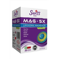 SWISS Mag 5x Liposomal Magnesium 30 липосомальный магний 30 веганских капсул