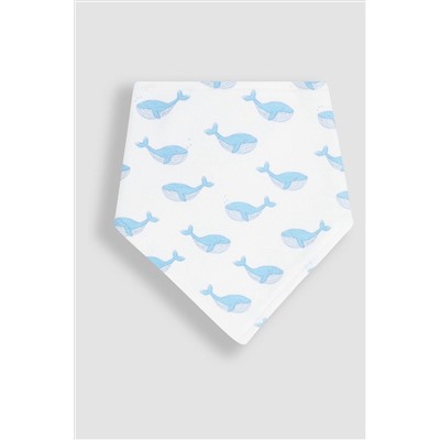 JoJo Maman Bébé 3-Pack Whale Dribble Bibs