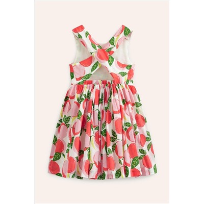 Boden Peach Cross-Back Dress