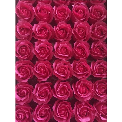 Роза из мыльной пены 5 см 50 шт розовая 9