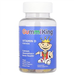 GummiKing, Витамин D для детей, 60 жевательных мармеладок