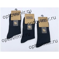 Носки мужские хлопковые классические черные срю длины ОСКО В23-22