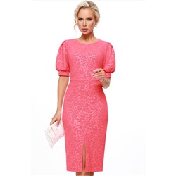 Розовое платье-футляр Женская энергия, нежная