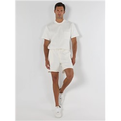 Белые мужские шорты Chino Fit с высокой талией