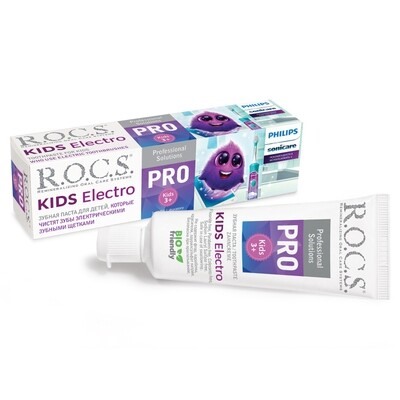 Зубная паста ROCS (РОКС) KIDS Electro 45 г. (0-3 года)