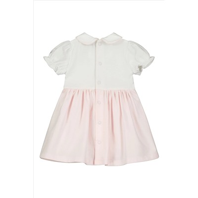 Emile et Rose Dress, emb yoke pleats, Pink skirt & Pants