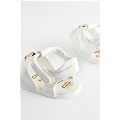 Baker by Ted Baker Baby Girls Ivory Bow Padders Sandals