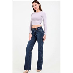 Лаконичные женские джинсы 218001 50 размера