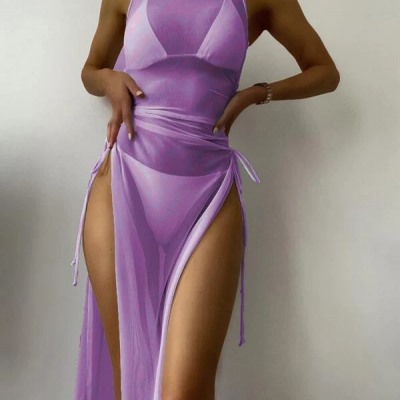 Купальник женский из 3 частей, арт КЖ341, цвет: фиолетовый
