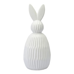 Декор из фарфора белого цвета Trendy Bunny из коллекции Essential, 12,5х12,5x30,5 см