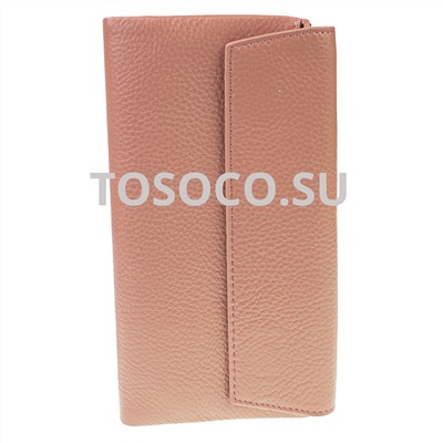 15 9920 pink кошелек GENUINE LEATHER натуральная кожа 9x19x2