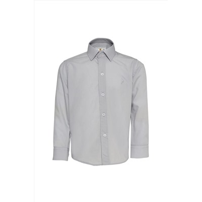 Серая рубашка с длинным рукавом для мальчика GM3999-Серый