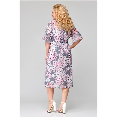 Платье Mishel Style 1124 серый/розовый