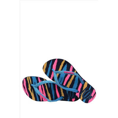 Havaianas Kids Slim Blue Glitter Trendy Sandals