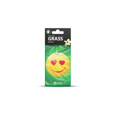 GRASS Ароматизатор картонный "Смайл" Ваниль