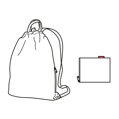 Рюкзак складной Mini maxi sacpack glencheck red