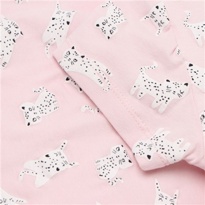 Ночная сорочка для девочки, цвет розовый/леопард, рост 92 см