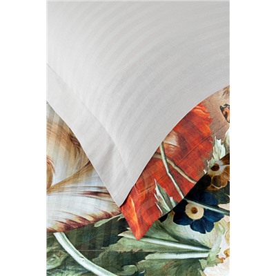 Постельное белье Карвен Stripe Satin с цветным принтом 1.5 спальное N249 -SB002(4пр.) (Акция)