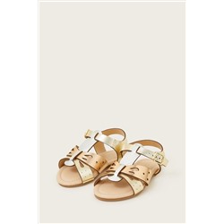 Monsoon Baby Gold Metallic Butterfly Sandals